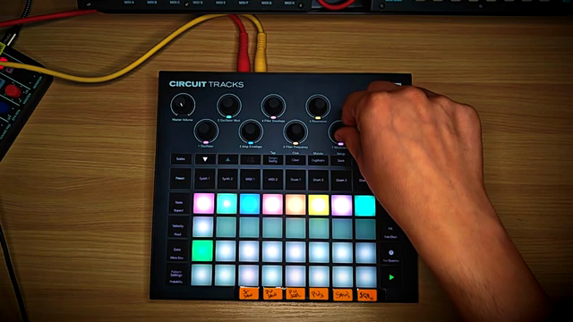 It's quite cool because the circuit tracks allows you to kind of work on these sounds.