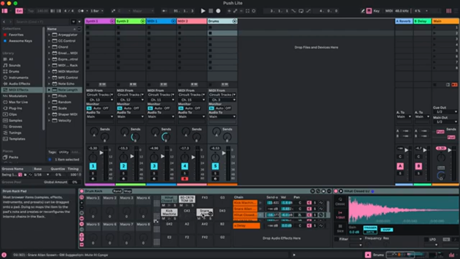 Turning Tables with soulbrixofficial: Circuit Tracks to Ableton Push Conversion