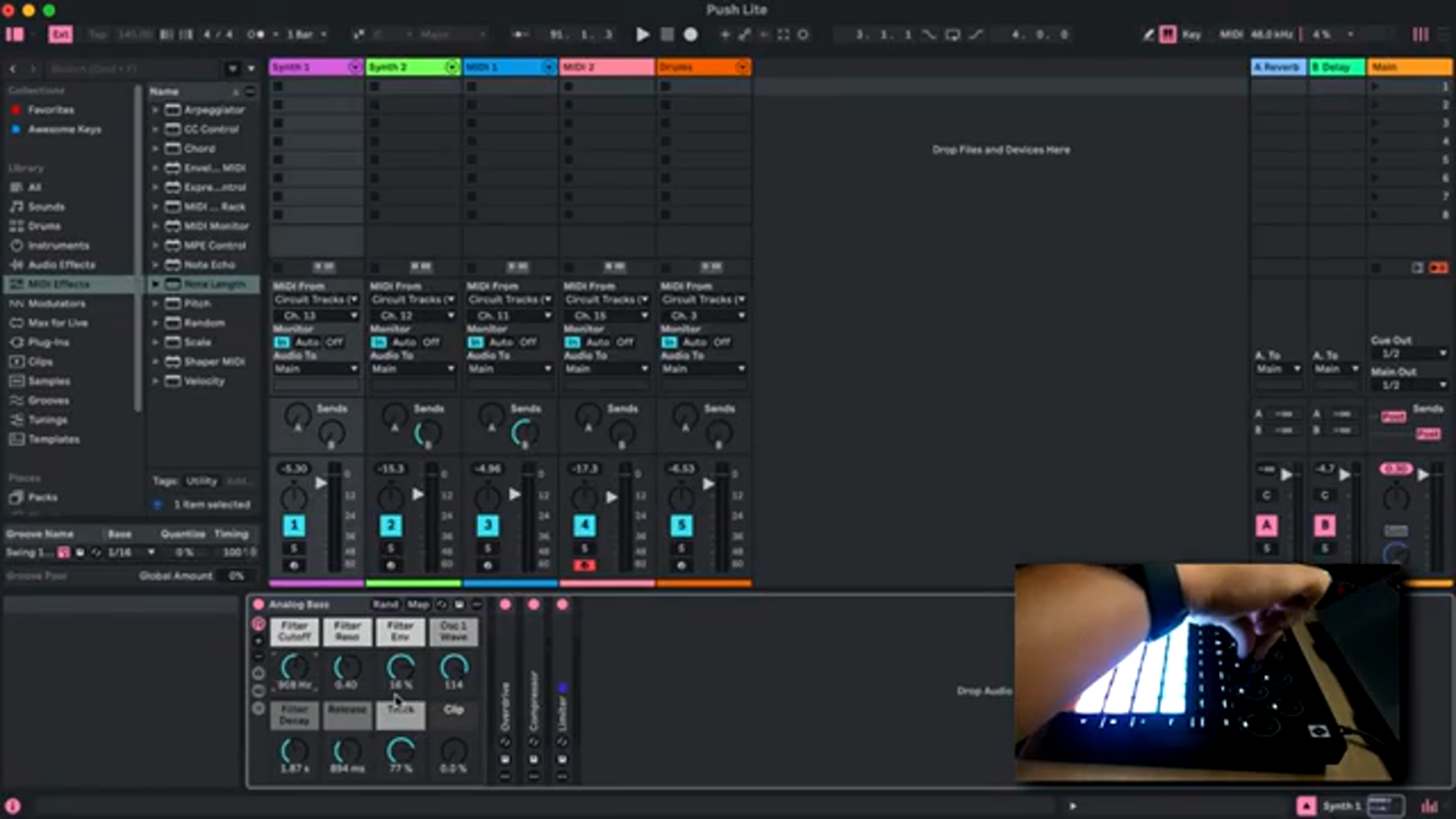 And now you just replicate this to all other tracks and whatever instruments or effects that you want to add.