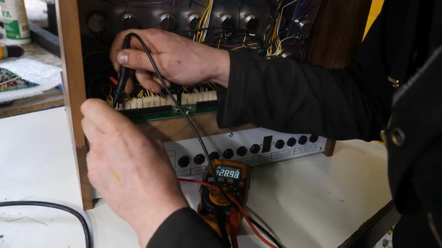 Now we're gonna test the voltages.