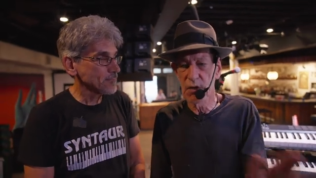 I'll play a pad and it's like a vowel and I'll talk into it.