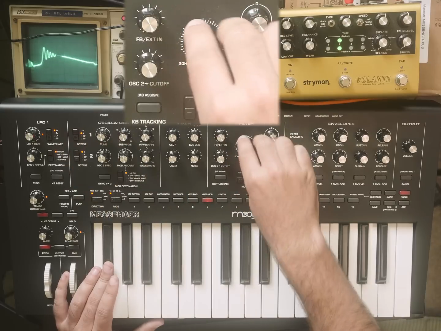 Anyway, I really, really like that you can send oscillator two to the cutoff of the filter, even if it's not present in the mixer.