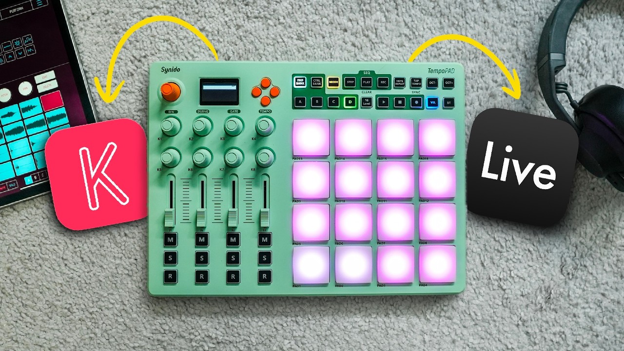 So if your USB port and your mobile device is being taken up by a dongle for your headphones, then a Bluetooth MIDI controller that you…