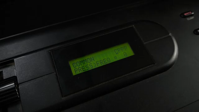 Rock-hard buttons thirsting for WD-40 and oversized data entry slider.