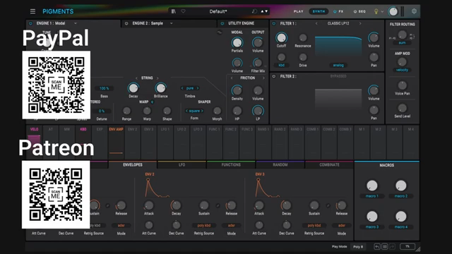 The modal engine uses physical modelling to create different sounds that we cannot create with the other engines.