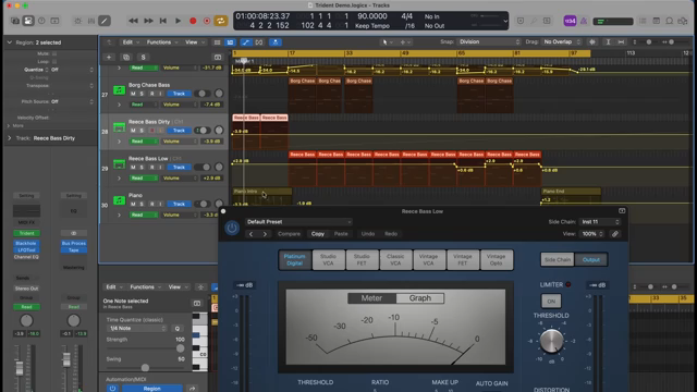 All this you're hearing here, all tridents plus a couple of Eventide effects, which I could probably have done without actually, but maybe…