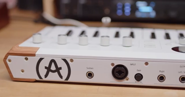 You'll find MIDI in and out ports, a sustain pedal input, a mono audio input for processing or vocoding external signals, balanced TRS main…