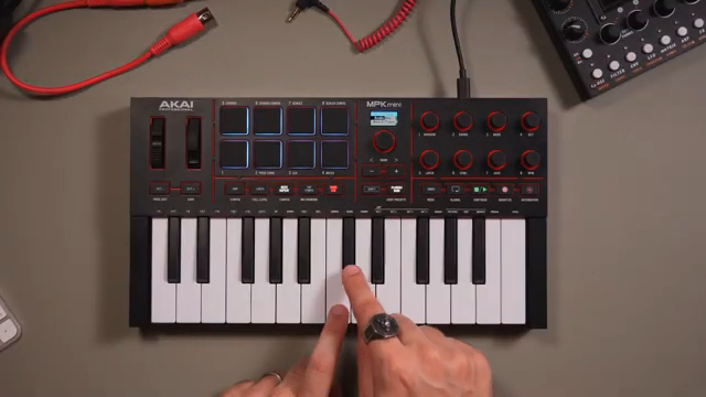 That will mean that every note that I play will be in the key of C major. No wrong notes.