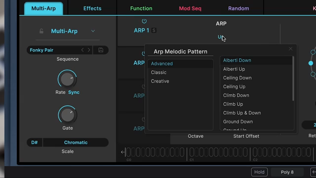 Available directions are grouped under three main categories, Advanced, Classic and Creative.