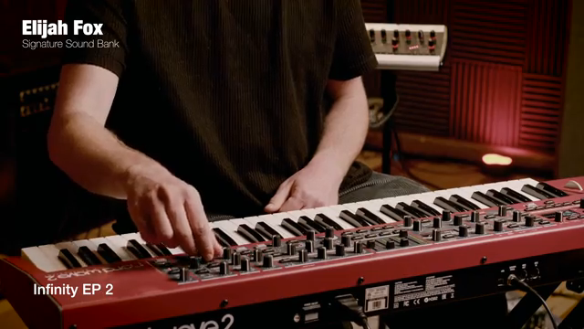 So for this, I layered a Wurlitzer with some white noise, and a sine pad, so there's the white noise, and then you can see the elements…