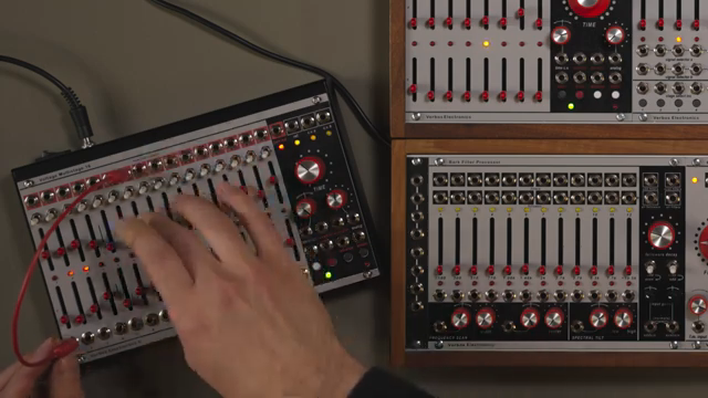 We can effectively treat this like one section of voltage and by engaging, for instance, the strobe button, we can jump around to another…