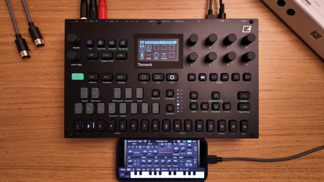 Now I can play this sound as a polyphonic instrument on Tonverk, add effects and so on.