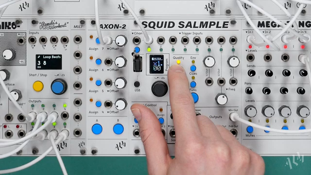 The new Pitch Parameter allows sample pitch to be set independently of speed for time stretching, exciting pitch shifting effects and more.