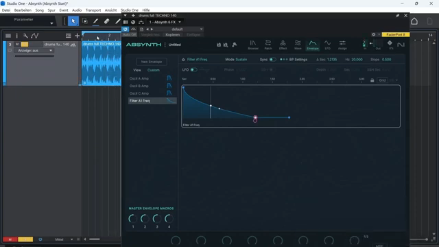 Because this envelope actually needs a trigger, that is, a signal to start the envelope, and of course that's completely missing here in…
