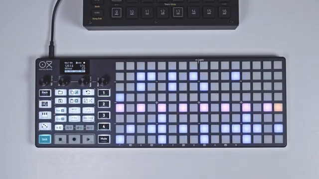 In Multitrack Mode there are 8 mod lines, 1 per track into banks of 4, instead of the usual set of 4 from the other sequencers.