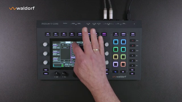 One out of the five available synthesis forms can be assigned to each oscillator.