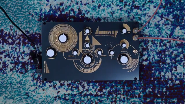 a burst of noise is sent through and feedbacked onto itself, which creates sort of kind of like string sounds a little bit.