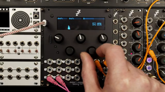 It shows you a spectrum analysis of the resulting signal, so you can see what you're doing to it.
