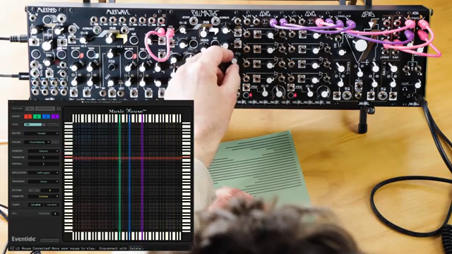 Chord melody means one horizontal line and treatment decides what order the different lines play in, or the different notes play in.