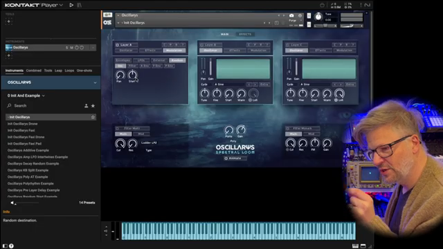 every time you press a key, you can randomize where the sample starts from, which is interesting, you could create a different sound every…