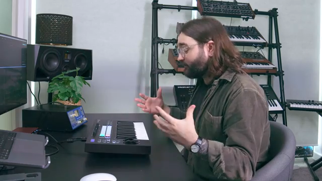 It basically means you can make arpeggios that span beyond the keys available to you right in front of you with just the press of one key.