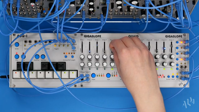 The Quaid Gigaslope is well suited for jamming, improvisation and happy accidents, inspiring both highly specific and unpredictable patches.