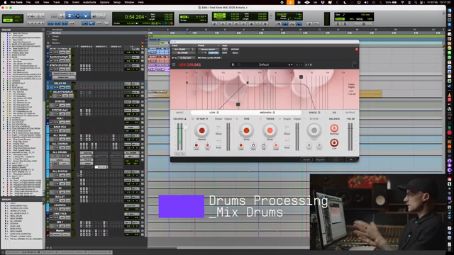 This plugin 'Mixed Drums' became really useful in trying to get the drums to cut through with some of the additional production that he was…