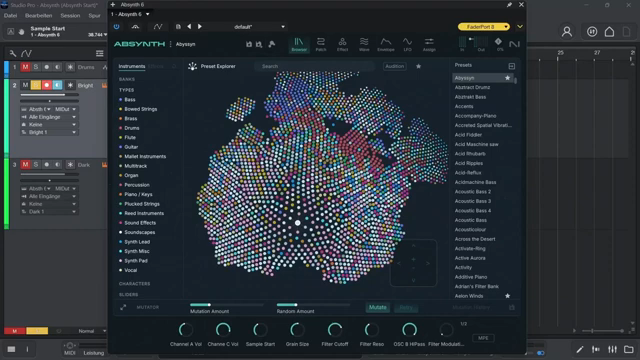 The strengths clearly lie in sounds that change their character over time in many ways.