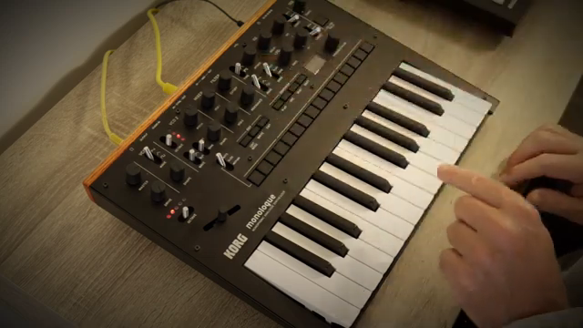 Let's add a ton of resonance till we start hearing an extra pitch in the sound.