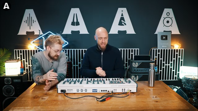 It's an eight-voice polyphonic dual module, binaural analog hybrid synthesizer with a dynamic signal architecture.