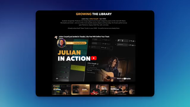 You're not just buying a fixed library, you're getting ongoing updates with new performances and styles.