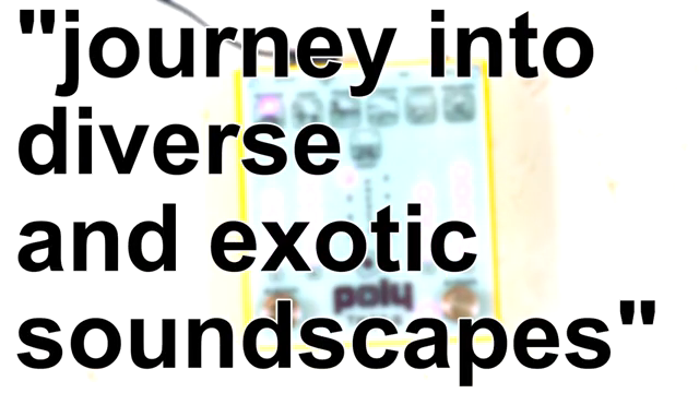 They invite you to journey into diverse and exotic soundscapes, and to explore effects from off the beaten track.