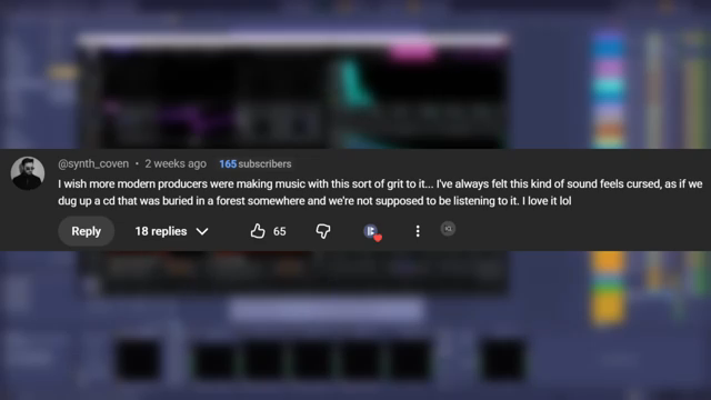 I think a lot of you should be seeking a less perfect sound.