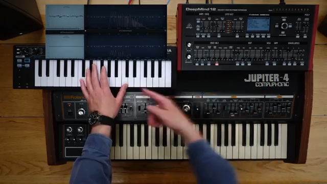 You can get them really really similar but when you add notes there's something that happens inside the Jupiter 4 there's some extra…