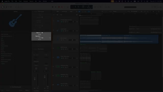The first two relate to fade ins. To add a fade in to a selected audio region or multiple audio regions click and drag next to fade in or…