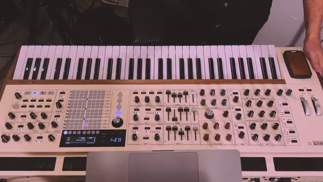 It's a 12 voice analog synth, which in this case means that for each key that you press, two analog voltage controlled oscillators, a noise…