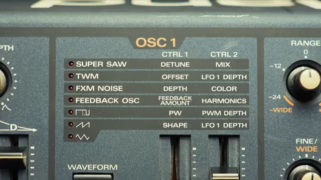 There's no JP-8000 logo on the rear. In place of the standard serial number is this sticker that's partially in Japanese.