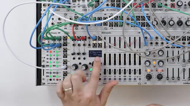 So now if I plug the output there into the Morph input, we get a little loop forming that follows with the melody.