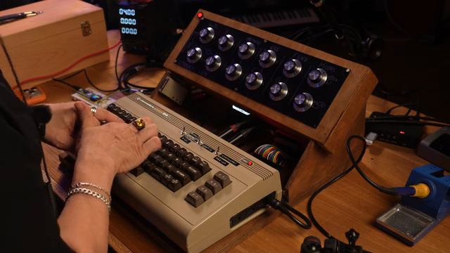 We're gonna have two vintage SID chips playing at the same time. One to the left, one to the right.