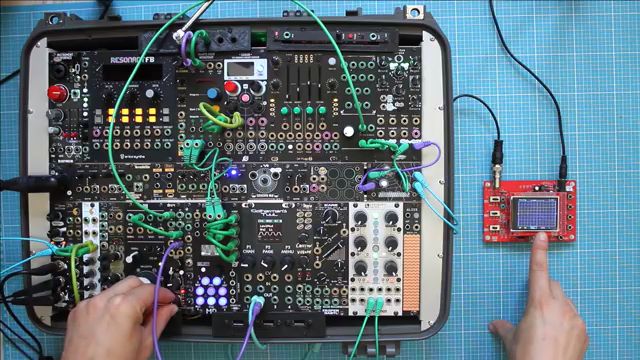 We now create some really strange CV and don't forget we are hearing the modulator 2, but the modulator 1 is in correlation with this one…