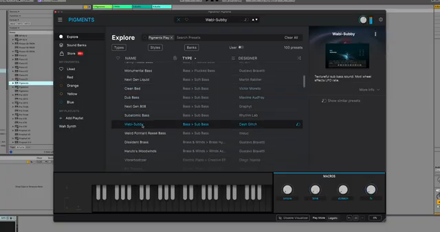 It uses an LFO to modulate the filter cutoff, which gives us that classic wobble bass movement.