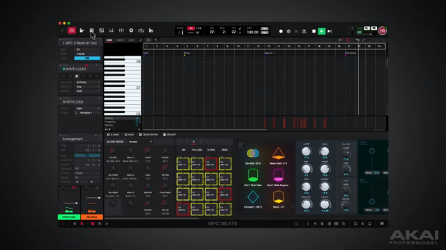 Main Mode is where you can build your arrangement.